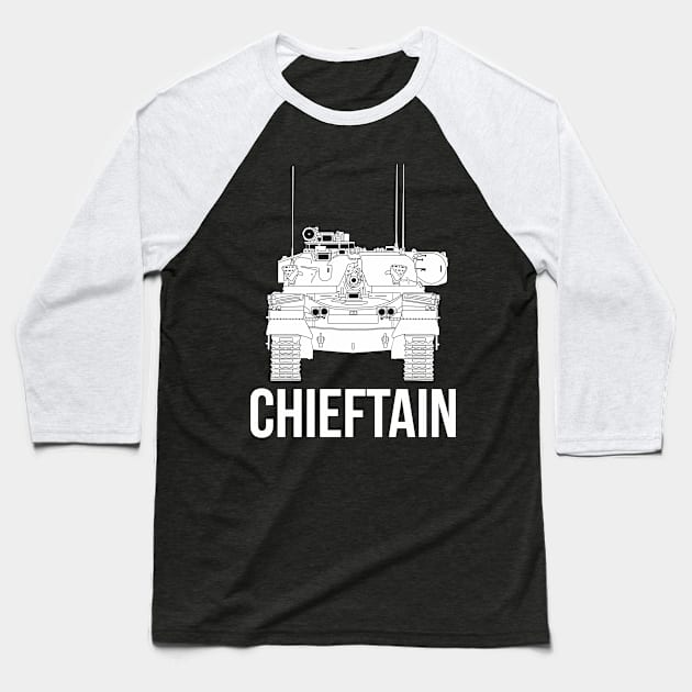 British Chieftain Mk 5 Main Battle Tank Baseball T-Shirt by FAawRay